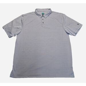 Pro Tour Polo Golf Shirt Gray Stripes Short Sleeve Cool Play Casual Men’s Sz XXL